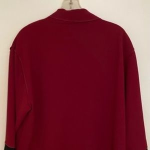 Andrea Jovine Wine and Black Jacket Plus Size